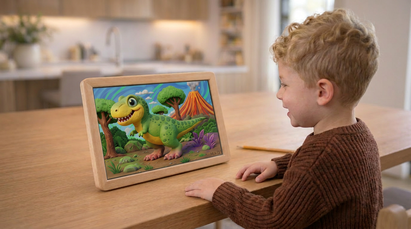 Enhanced cartoon of Banks dinosaur