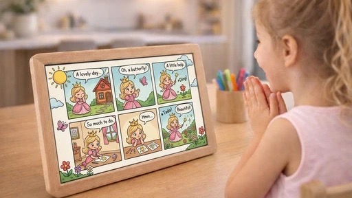 Princess comic strip story